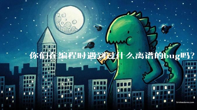 你们在编程时遇到过什么离谱的bug吗？